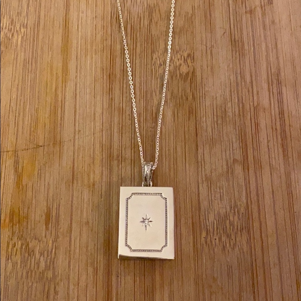 origami owl silver book locket